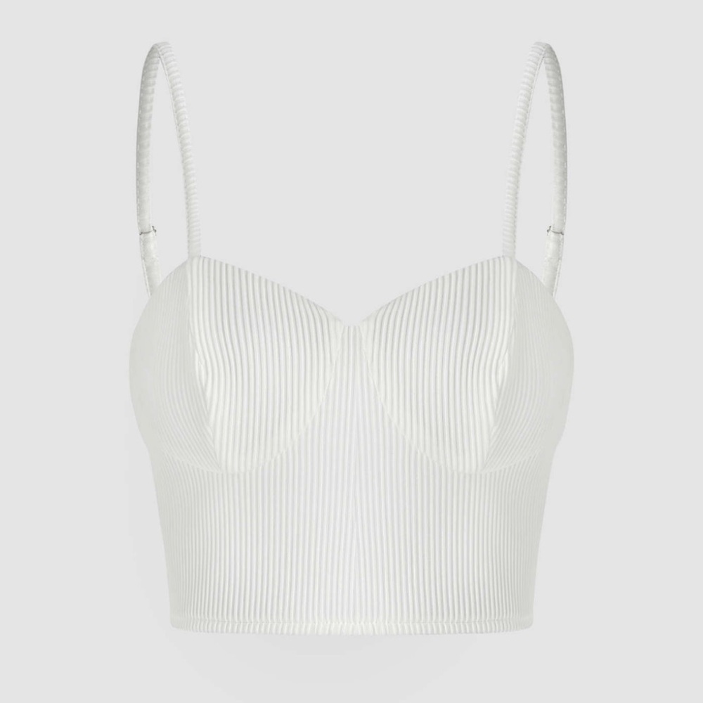 White crop top